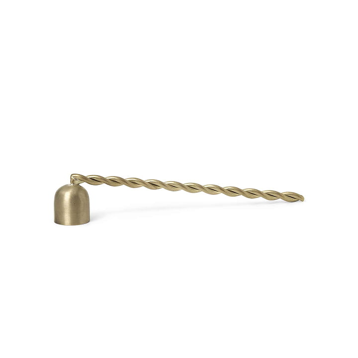 Twist Candle snuffer, brass by ferm Living