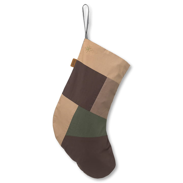 Patchwork Christmas stocking, multicolored by ferm Living
