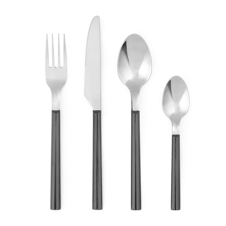 Grand Cru Cutlery set, ash gray (16 pcs.) from Rosendahl