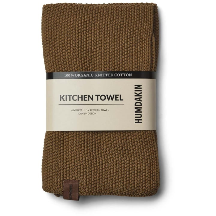 Knitted kitchen towel from Humdakin in the design sunset