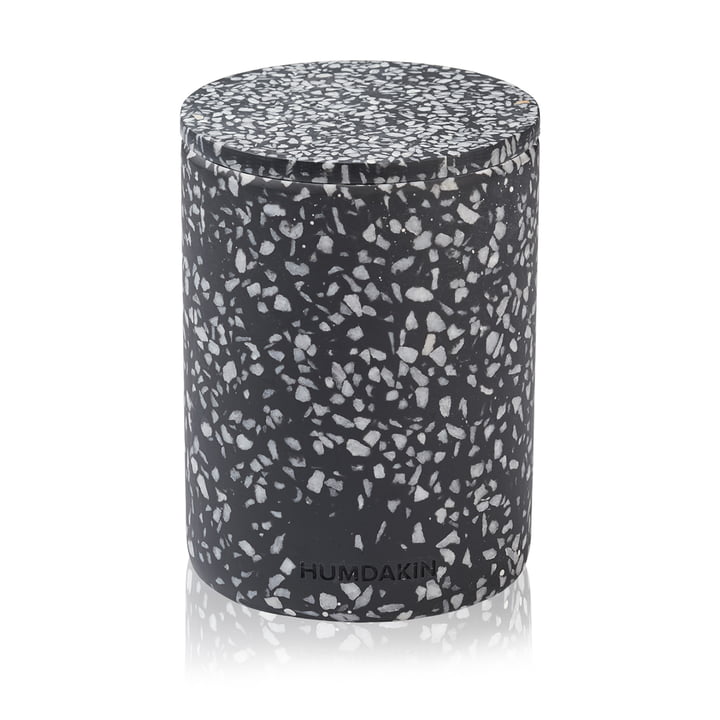 Terrazzo storage with lid from Humdakin in the finish Lucca black