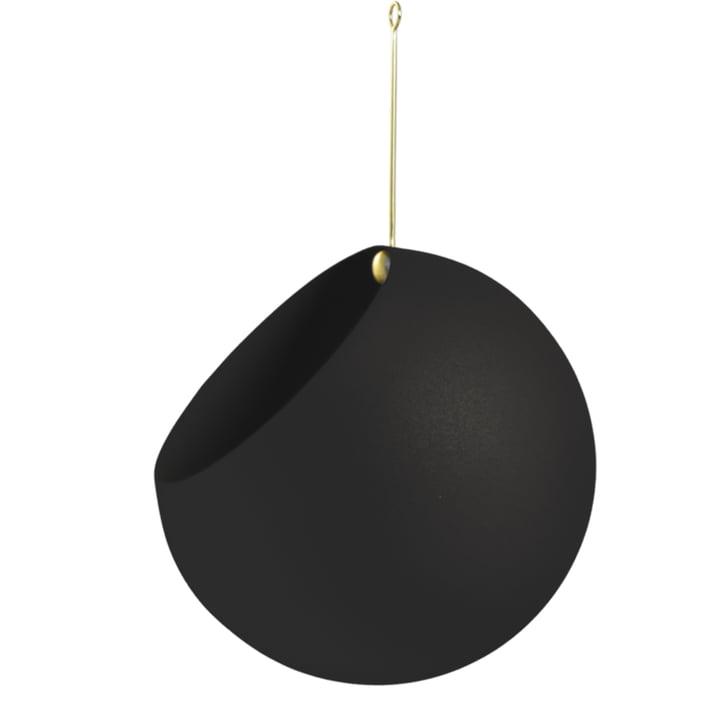 Globe Hanging flower pot from AYTM in color black