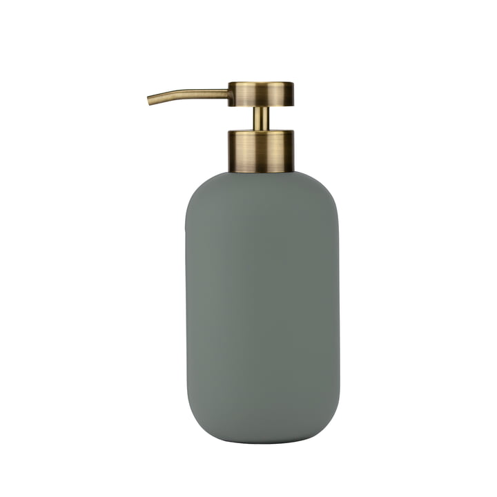 Lotus Soap dispenser high from Mette Ditmer in frost green finish