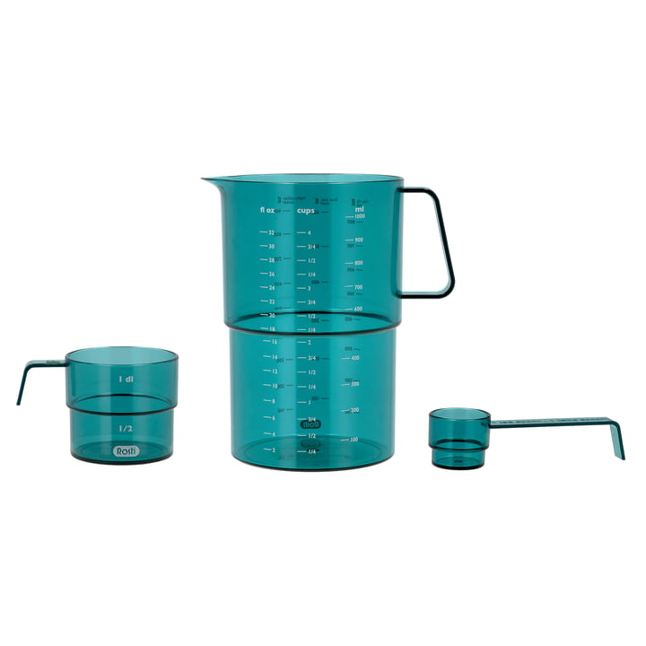 Mensura Measuring cup set Rosti in the color nordic green