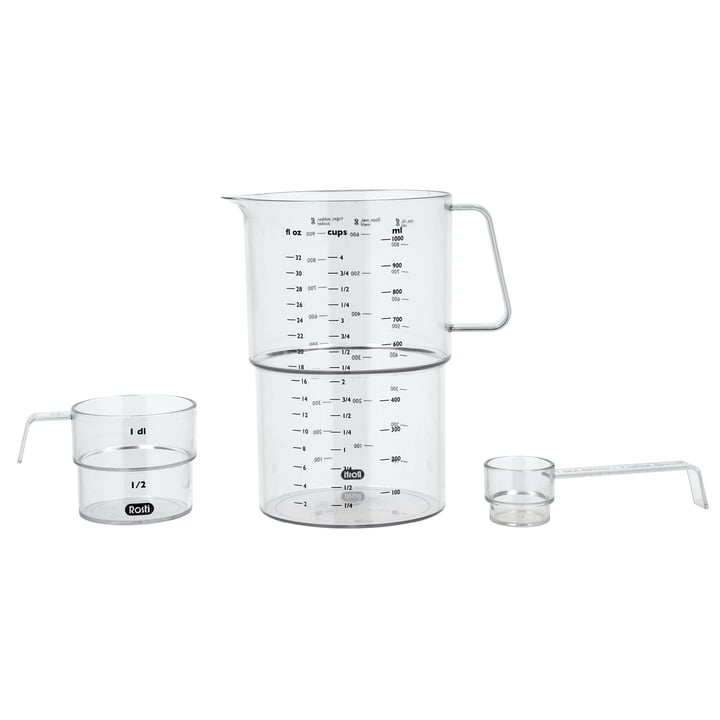 Mensura Measuring cup set in the clear version