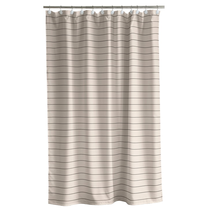 Line Shower curtain from Södahl in color beige