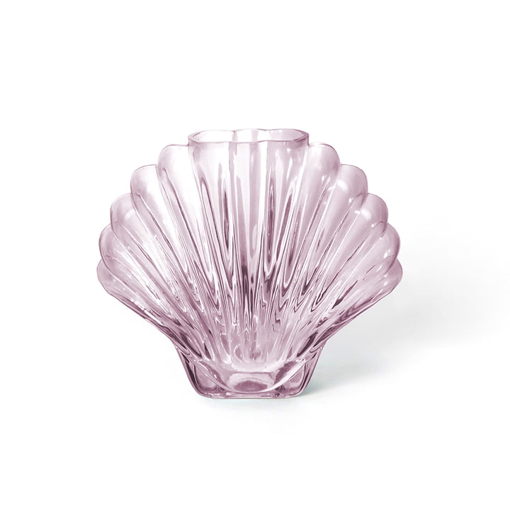 Seashell Vase from Doiy in the design pink / transparent