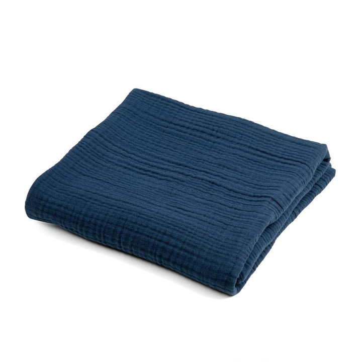 Baby blanket Uni from Sebra in the version bedtime blue