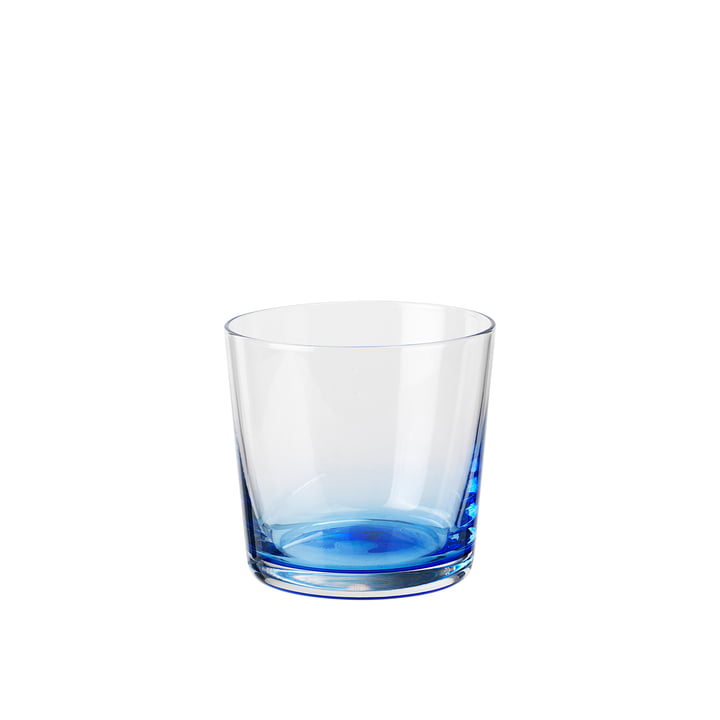 Hue Drinking glass 15 cl, clear / blue from Broste Copenhagen