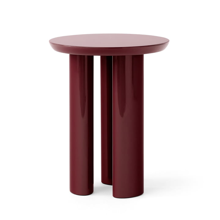 Tung side table, burgundy red from & Tradition