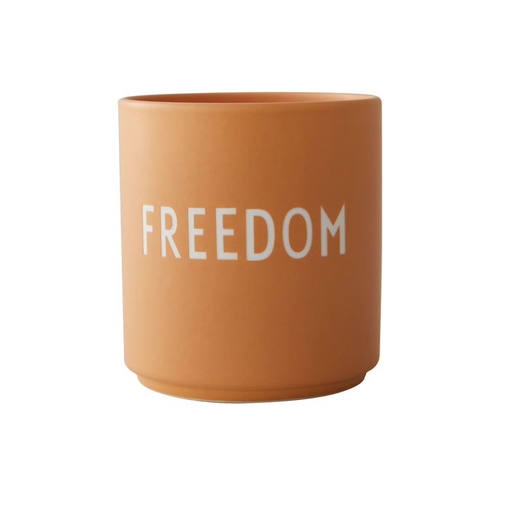 AJ Favourite Porcelain mug, Freedom / orange from Design Letters