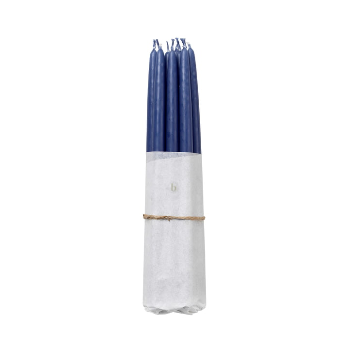 Tapers Dipped taper candles, Ø 1.2 cm, baja blue (set of 10) from Broste Copenhagen