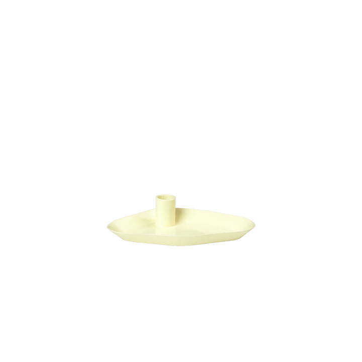 Mie Candle tray, mini, light yellow by Broste Copenhagen