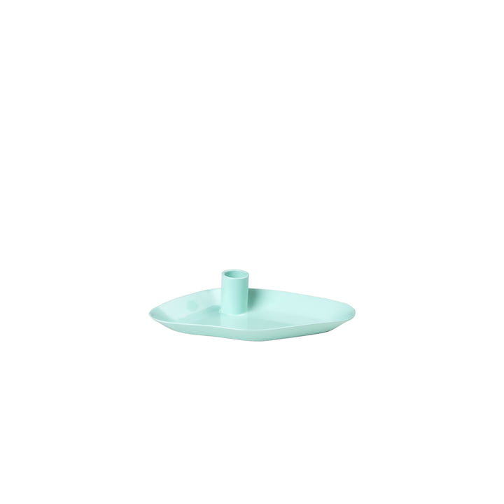 Mie Candle tray, mini, light turquoise by Broste Copenhagen