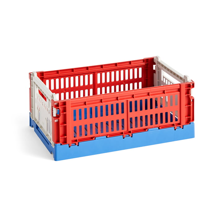 Colour Crate Mix basket S, 26.5 x 17 cm, red, recycled by Hay