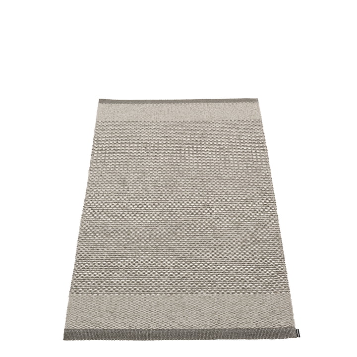 Edit Carpet, 70 x 120 cm, charcoal / warm grey / stone metallic by Pappelina