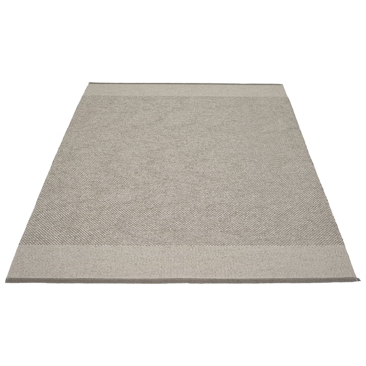 Edit Carpet, 180 x 260 cm, edit charcoal / warm grey / stone metallic by Pappelina