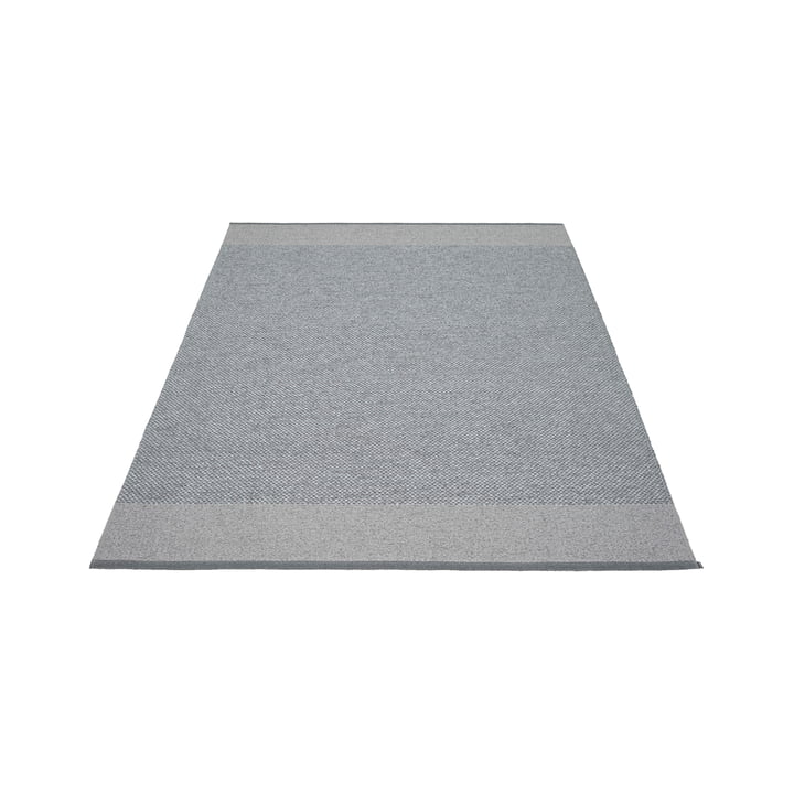 Edit Carpet, 140 x 200 cm, granit / gray / gray metallic by Pappelina