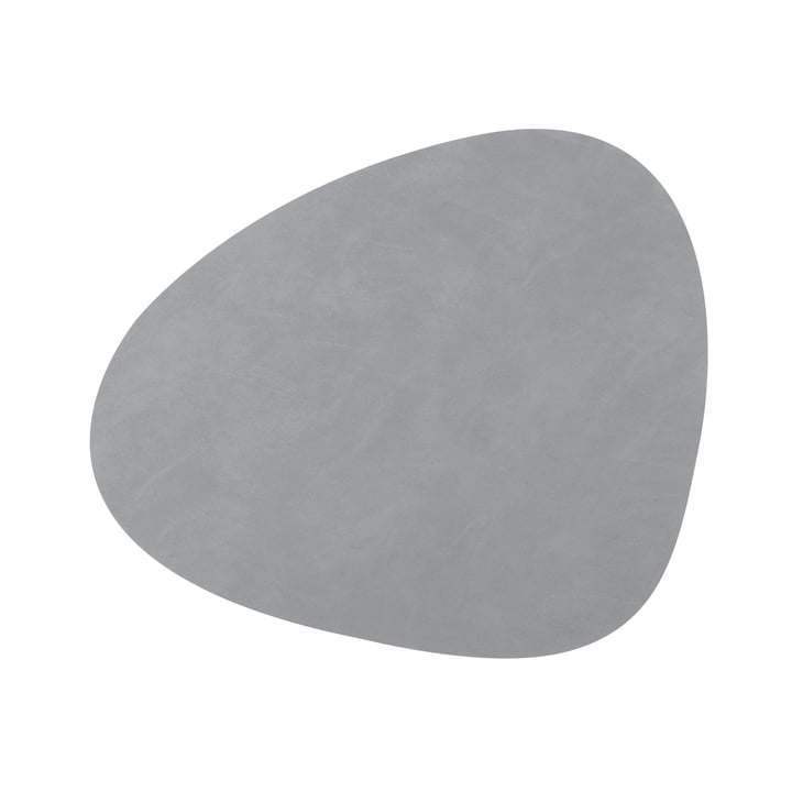 Placemat Curve M, 31 x 35 cm, Nupo light gray by LindDNA
