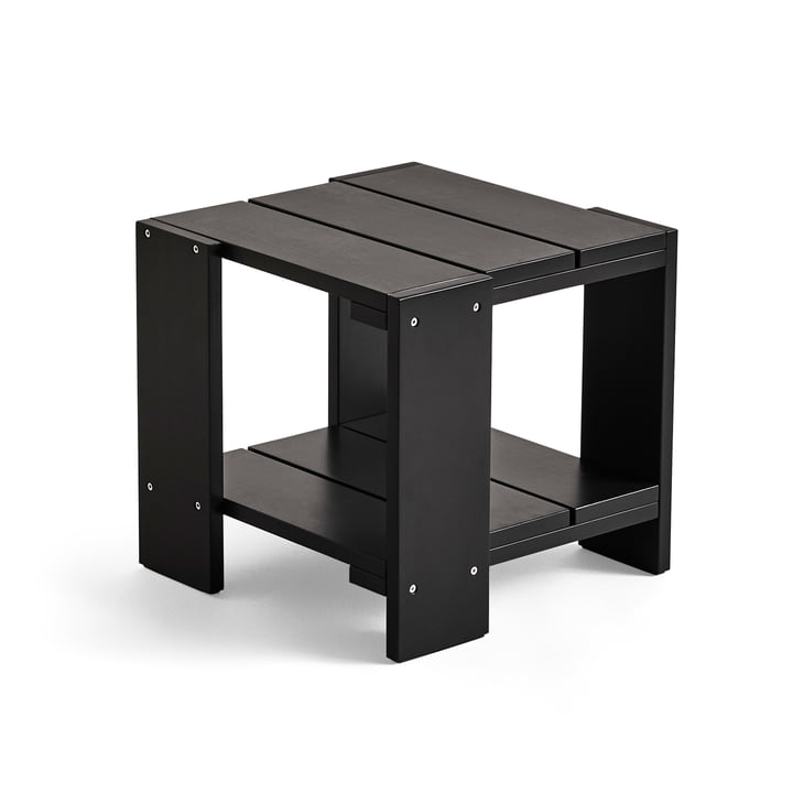 Crate Side table, L 49.5 cm, black from Hay