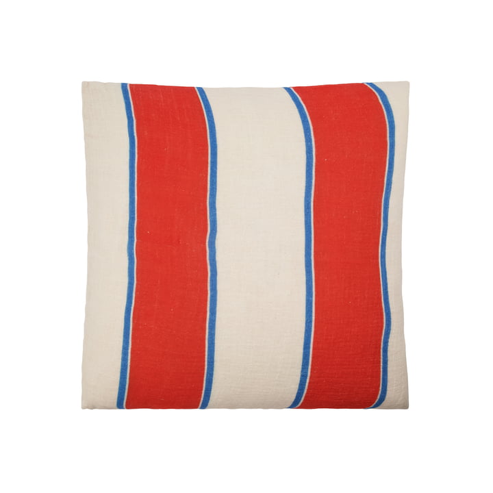 Etha Pillowcase, 50 x 50 cm, white / red / blue from House Doctor