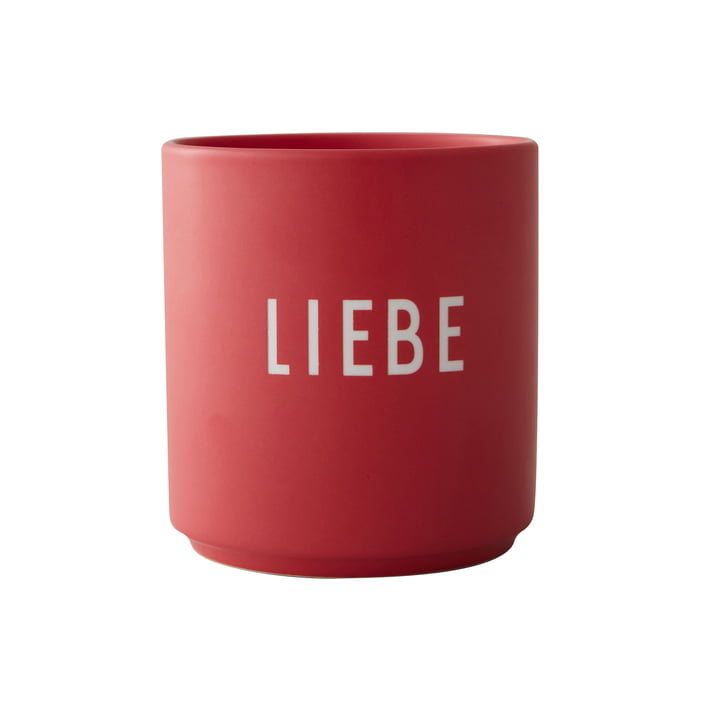 AJ Favourite Porcelain mug from Design Letters in the version Liebe / red