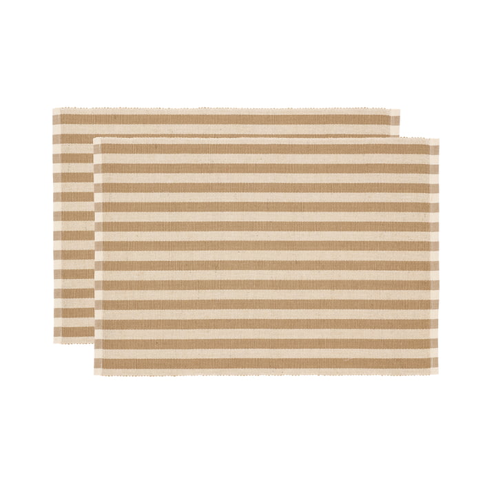 Statement Stripe Placemat from Södahl in color beige