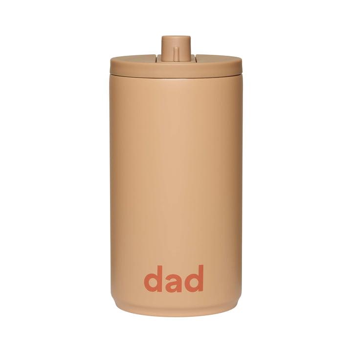 Travel Mug from Design Letters in the version Mom and Dad / beige