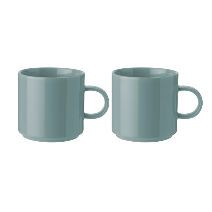 Stelton - Coffee cup (set of 2), dusty green