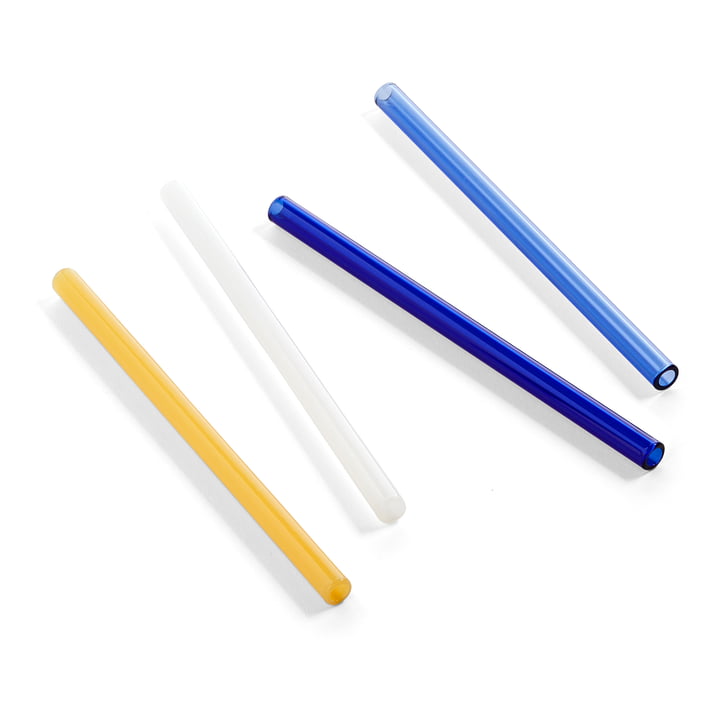 Sip Drinking straws, Cocktail, opaque mix (set of 4) from Hay