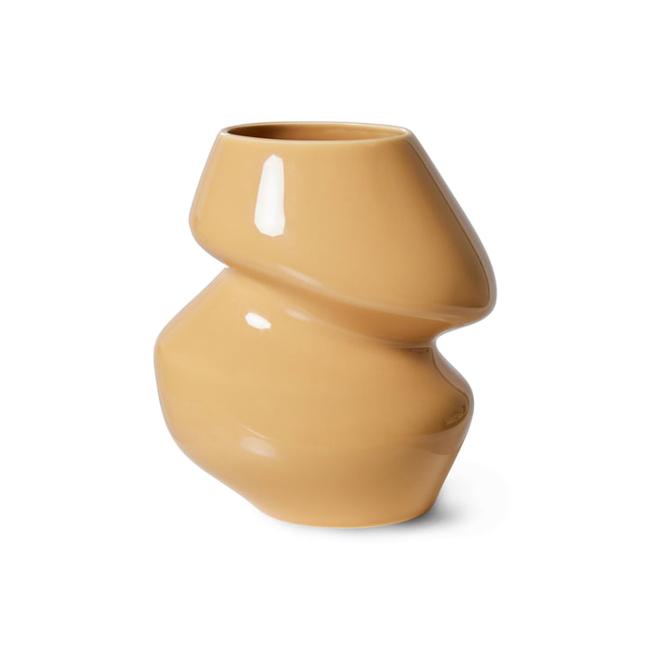 Ceramic vase Organic, S, cappuccino from HKliving