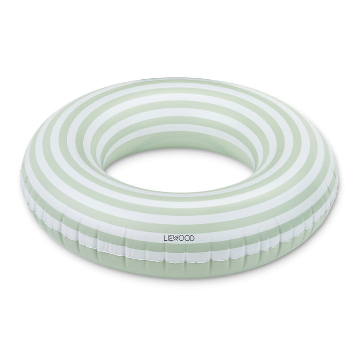 Donna Swim ring by LIEWOOD in the version striped, dusty mint / creme de la creme