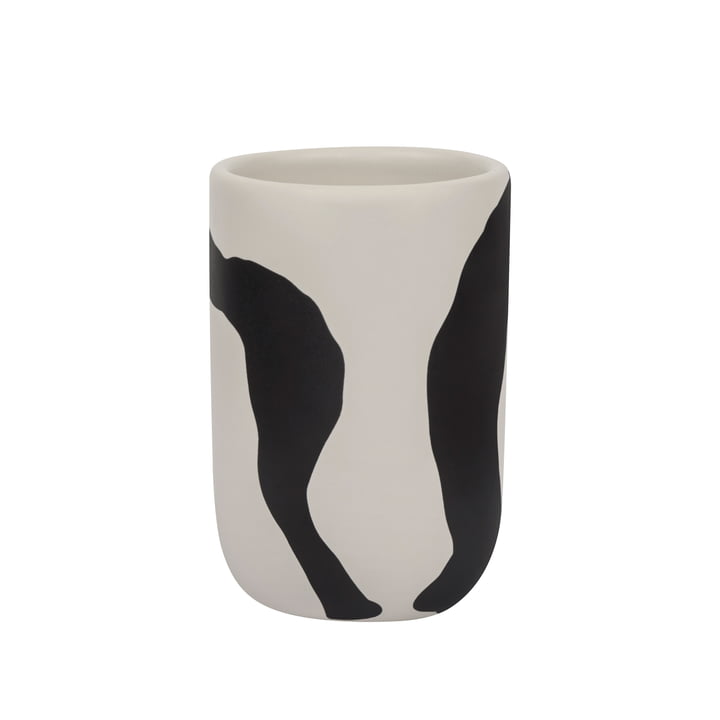 Icon Toothbrush mug from Mette Ditmer in the design off-white / black