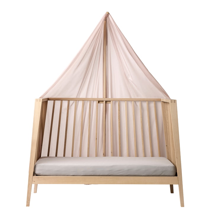 Leander - Canopy for Linea and Luna baby crib, 170 x 320 cm, dusty rose
