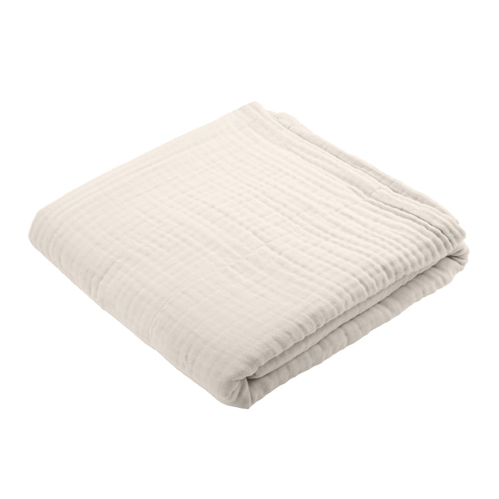 6-ply soft blanket, 140 x 200 cm, stone from The Organic Company