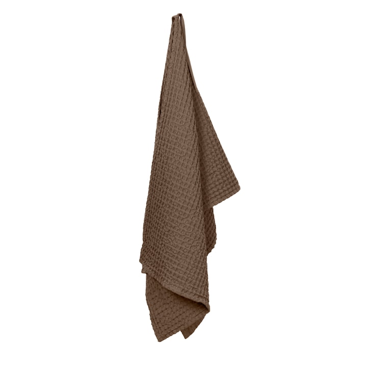 Big Waffle Shower towel, 50 x 130 cm, clay from The Organic Company