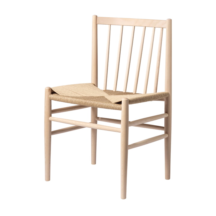 FDB Møbler - J80 Chair, oiled beech / natural wickerwork