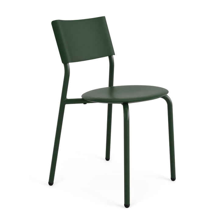 Garden chair SSDr, recycled plastic / steel, forest green by TipToe