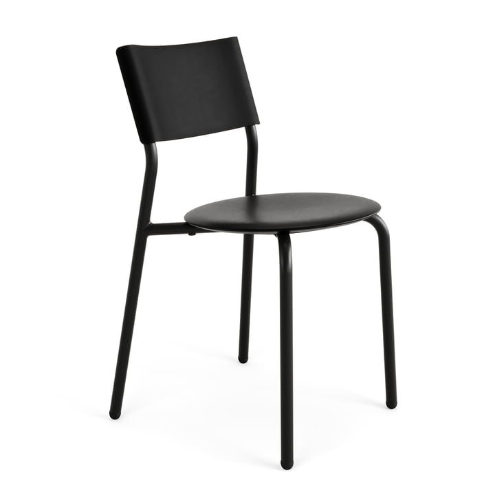 SSDr garden chair, recycled plastic / steel, graphite black by TipToe