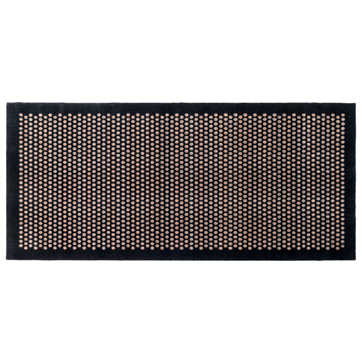 tica copenhagen - Dot Doormat 90 x 200 cm, sand / black