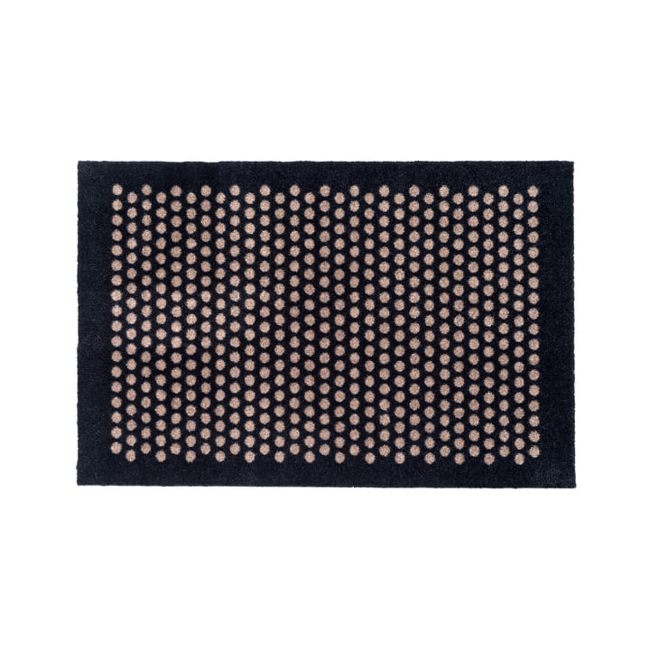 tica copenhagen - Dot Doormat 60 x 90 cm, sand / black