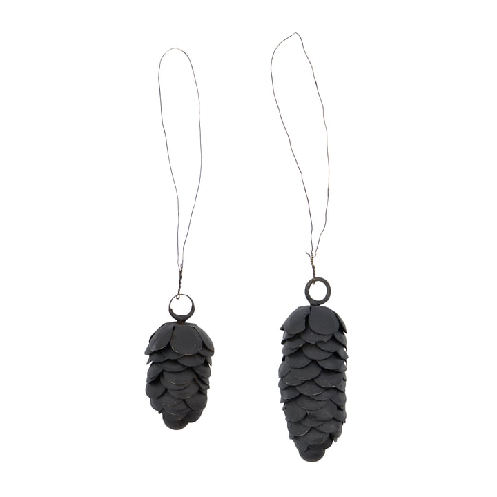 Cone Ornaments from House Doctor in color black