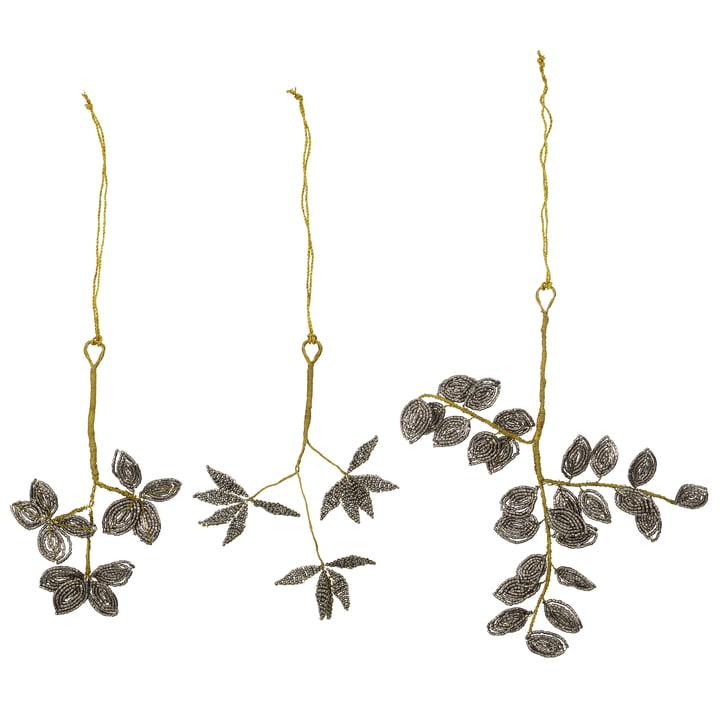 Pearl Ornaments from House Doctor in color gray / gold