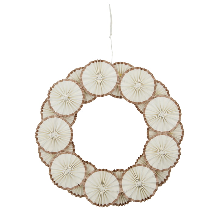 Rosette Wreath at House Doctor in off-white finish