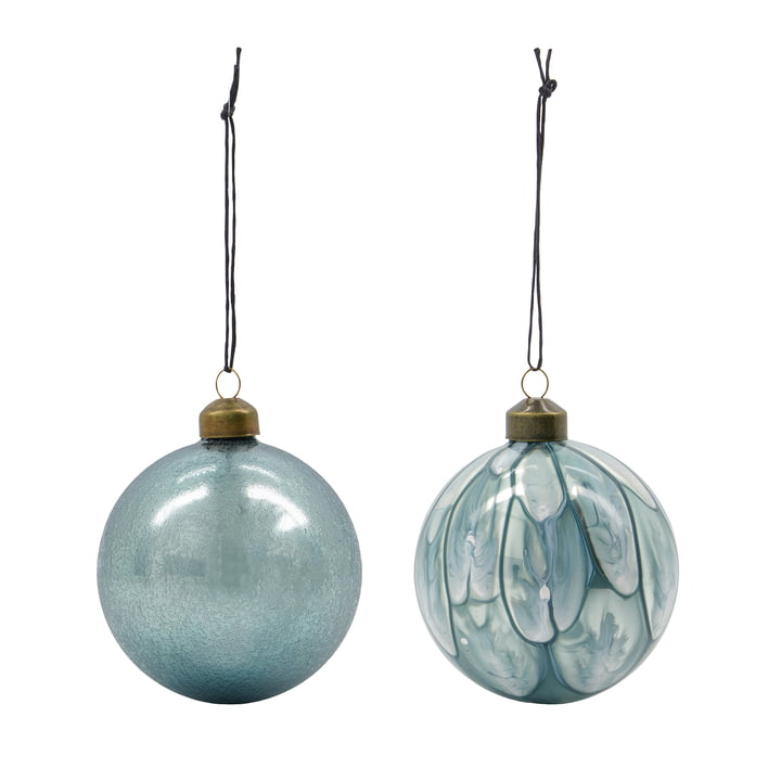 Runy Ornaments from House Doctor in the version light blue (set of 2)