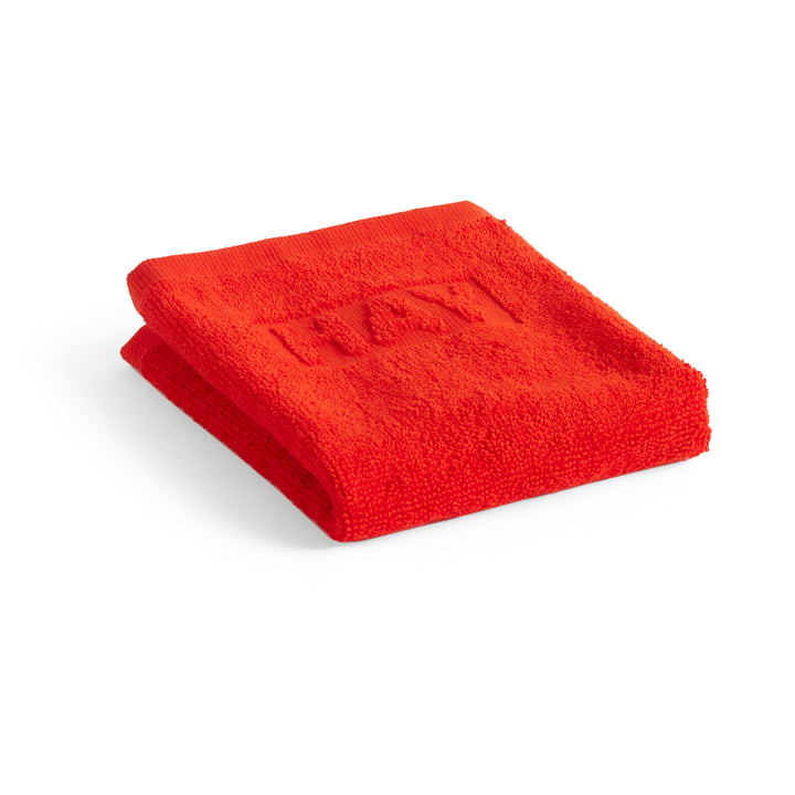 Mono Washcloth, 30 x 30 cm, poppy red from HAY