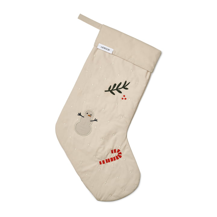 Basil Christmas sock, holiday / sandy mix by LIEWOOD