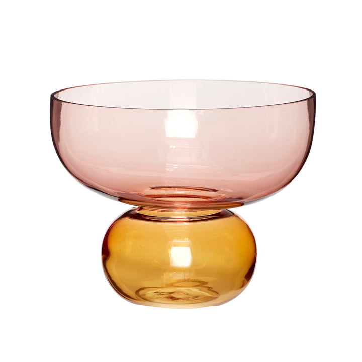 Hübsch Interior - Show Vase, amber / old pink