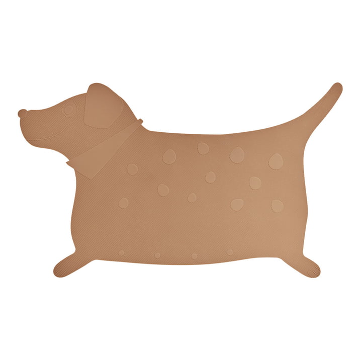 OYOY - Anti-slip bath mat, Hunsi dog, camel