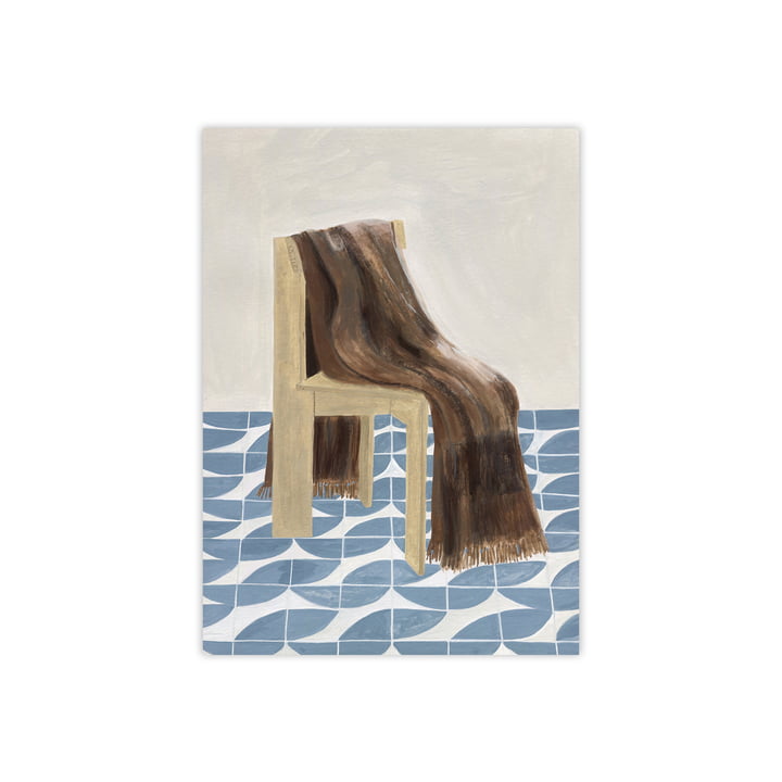 Chair with Blanket by Isabelle Vandeplassche for The Poster Club